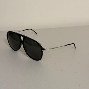 Dior BlackTie 129S Black with Silver Arms Sunglasses